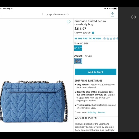 Kate Spade ♠️ Briar Lane Quilted Appliqué Bag (NWT) - Picture 7 of 16